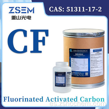 Carbón activado fluorado CAS: 51311-17-2 Material especial de fluorocarbono Material del cátodo de la batería